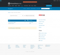 Page screenshot: Settings → Support Forum