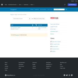 Page screenshot: Settings → Support Forum