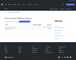 Page screenshot: Settings → Support Forum