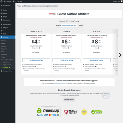 Page screenshot: Settings → Upgrade  ➤