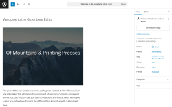 Page screenshot: Gutenberg