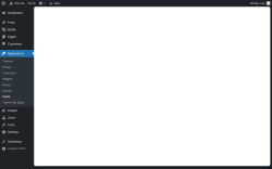 Page screenshot: Appearance &rarr; Fonts