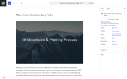 Page screenshot: Gutenberg