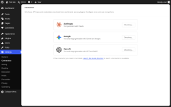 Page screenshot: Settings &rarr; Connectors