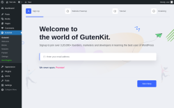 Page screenshot: Gutenkit