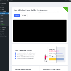 Page screenshot: Gutenkit &rarr; Popups