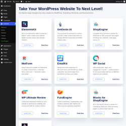 Page screenshot: Gutenkit &rarr; Our Plugins