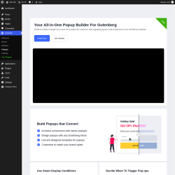 Page screenshot: Gutenkit &rarr; Popups