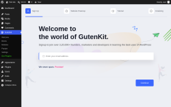 Page screenshot: Gutenkit