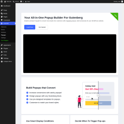 Page screenshot: Gutenkit &rarr; Popups