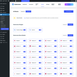 Page screenshot: Gutenverse → Blocks