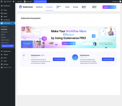Page screenshot: Gutenverse → Ecosystem