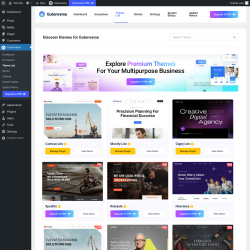 Page screenshot: Gutenverse → Theme List