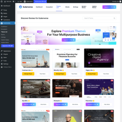 Page screenshot: Gutenverse → Theme List