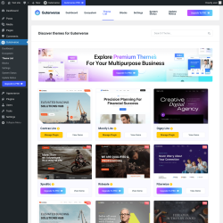 Page screenshot: Gutenverse → Theme List