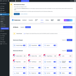Page screenshot: Gutenverse → Blocks