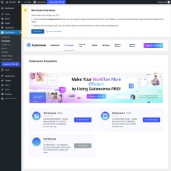 Page screenshot: Gutenverse → Ecosystem