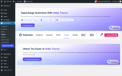 Page screenshot: Gutenverse → Themes