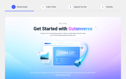 Page screenshot: Welcome to Gutenverse