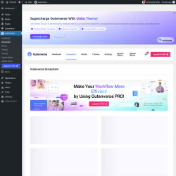 Page screenshot: Gutenverse → Ecosystem