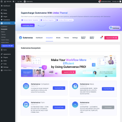 Page screenshot: Gutenverse → Ecosystem