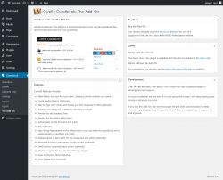 Page screenshot: Guestbook → The Add-On