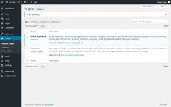 Page screenshot: Plugins ‹ Test site — WordPress