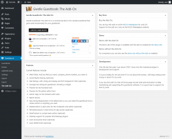 Page screenshot: Guestbook → The Add-On