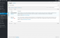 Page screenshot: Plugins ‹ Test site — WordPress