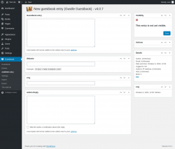Page screenshot: Guestbook → Add/Edit entry