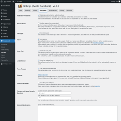 Page screenshot: Guestbook → Settings → Anti-spam