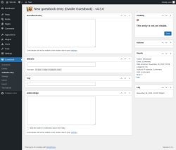 Page screenshot: Guestbook → Add/Edit entry