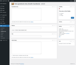Page screenshot: Guestbook → Add/Edit entry