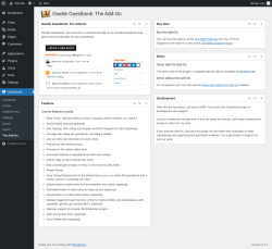 Page screenshot: Guestbook → The Add-On