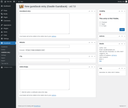 Page screenshot: Guestbook → Add/Edit entry