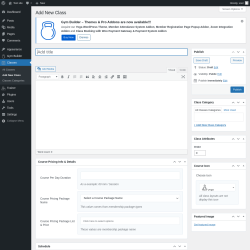Page screenshot: Classes → Add New Class