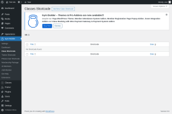Page screenshot: Gym Builder → Class Shortcode