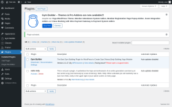Page screenshot: Plugins ‹ Test site — WordPress