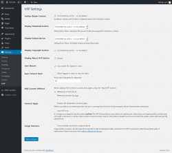 Page screenshot: Settings  → H5P