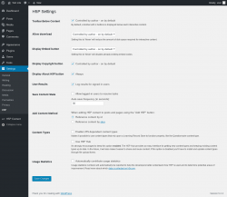 Page screenshot: Settings → H5P