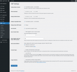 Page screenshot: Settings → H5P