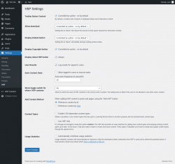 Page screenshot: Settings → H5P