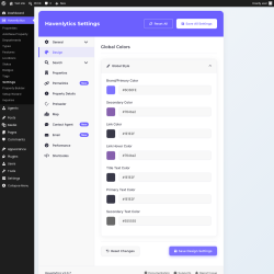 Page screenshot: Havenlytics &rarr; Settings