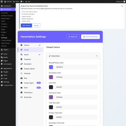 Page screenshot: Havenlytics &rarr; Settings