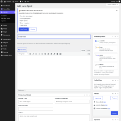 Page screenshot: Agents &rarr; Add New Agent