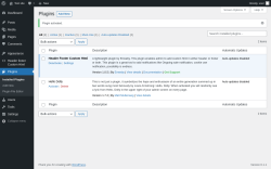 Page screenshot: Plugins ‹ Test site — WordPress