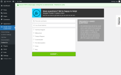 Page screenshot: Header footer Custom Html → Contact Us