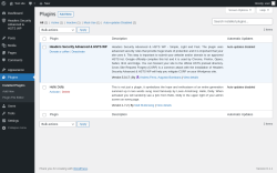Page screenshot: Plugins ‹ Test site — WordPress