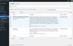 Page screenshot: Plugins &lsaquo; Test site &mdash; WordPress