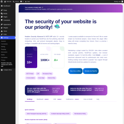 Page screenshot: Settings &rarr; Headers Security Advanced & HSTS WP